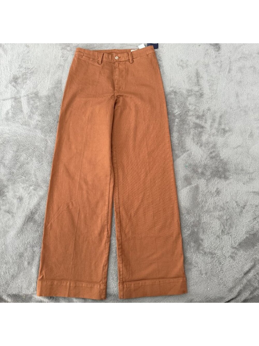 NWT Banana Republic High Rise Wide Leg Jeans 8 Tall Long Brown